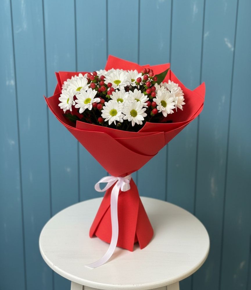 Букет цветов из: Хризантемы в Ханино