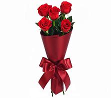 Букет 5 Красных роз Эдлесс Лав в Ханино
