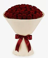 Букет 101 Бордовая роза Блэк Бакарра в Ханино