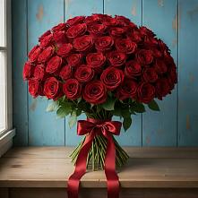 Букет Красные розы Блэк Меджик в Ханино