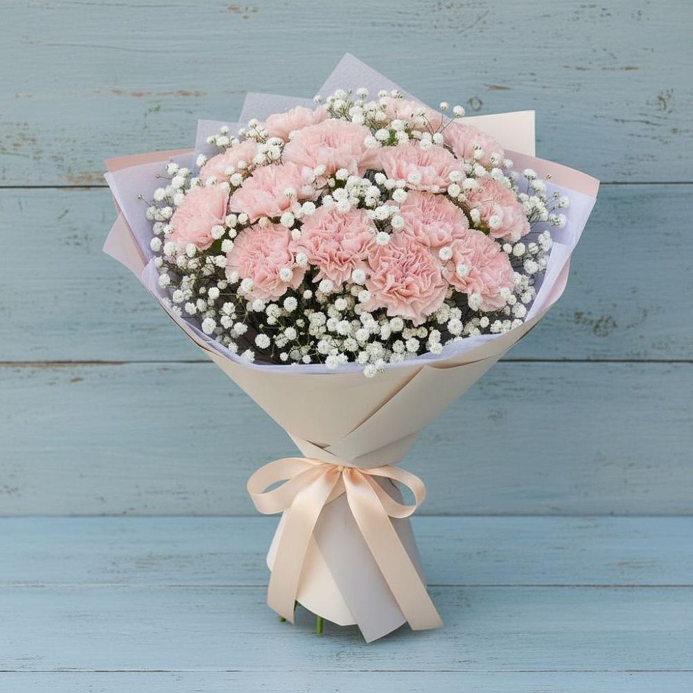 Букет цветов из: Гвоздики в Ханино