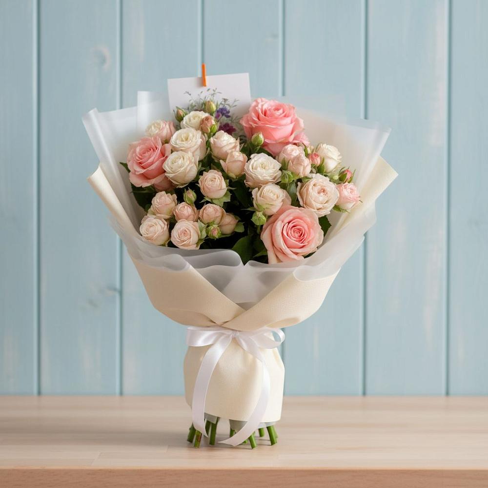 Букет цветов из: Розы в Ханино