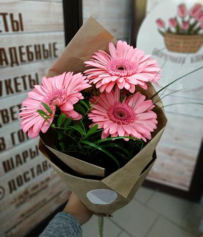 Букет цветов из: Герберы в Ханино