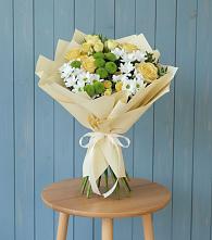 Букет цветов из:  Хризантемы и Розы #REPLACE_PRED# Ханино