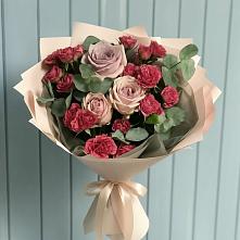 Букет цветов из:  Гвоздики и Розы в Ханино