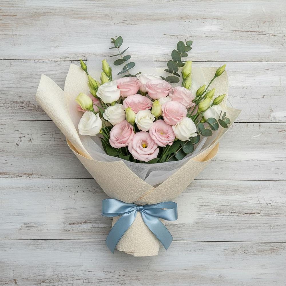 Букет цветов из: Лизиантусы в Ханино