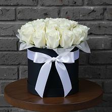 Цветочная композиция из Розы в шляпной коробке #REPLACE_PRED# Ханино